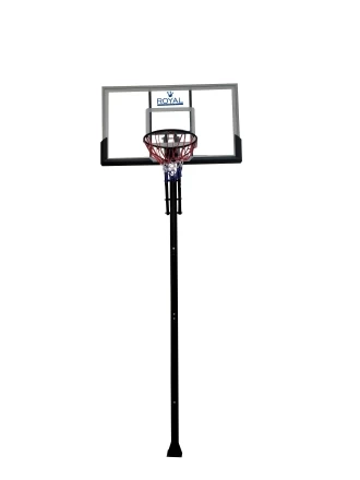 Стационарная баскетбольная стойка Royal Fitness 54&quot; S025S-IN-GROUND (поликарбонат), фото 1