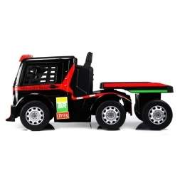 Электромобиль Mercedes-Benz Axor F Race с прицепом красный, фото 2