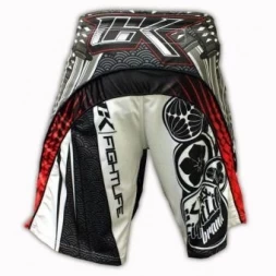 Шорты ММА Contract Killer Hakkamo White Shorts, фото 2