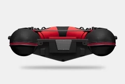 Gladiator RIB 380 AL Красно-черный моторная лодка ПВХ Жесткое дно (морской алюминий), киль, фото 6