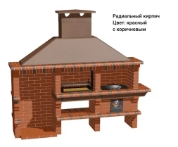 Печь Аристократ 832 Прямоугольный кирпич коричневый, фото 10
