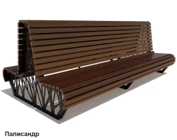 Скамейка уличная Ессентуки, Лиственница 1,8 м, фото 2