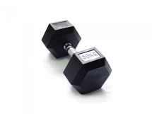 Гантель гексагональная обрезиненная, хромированная ручка, 30 кг FT-HEX-30