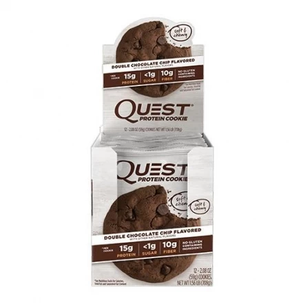Печенье Quest Cookie Double Chocolate Chip Cookie (12 шт), фото 1