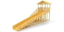 Зимняя горка Савушка Зима Wood-8/1 Без окрашивания