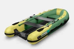 Gladiator RIB 380 AL Зелено-оливковый моторная лодка ПВХ Жесткое дно (морской алюминий), киль, фото 2