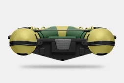 Gladiator RIB 380 AL Зелено-оливковый моторная лодка ПВХ Жесткое дно (морской алюминий), киль, фото 6