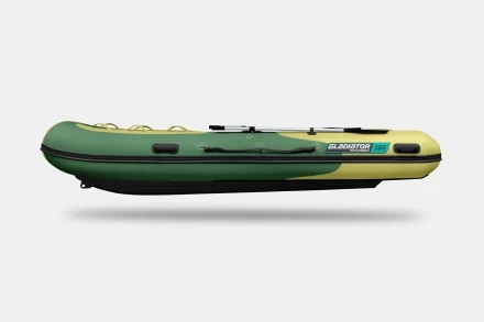 Gladiator RIB 380 AL Зелено-оливковый моторная лодка ПВХ Жесткое дно (морской алюминий), киль, фото 5