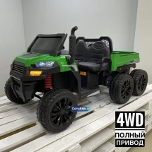 Электромобиль грузовик Т100ТТ зеленый
