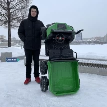 Электромобиль грузовик Т100ТТ зеленый