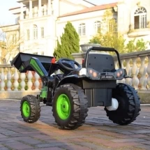 Электромобиль трактор с ковшом Harley Bella HL389-LUX зеленый