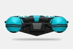 Gladiator RIB 380 AL Черно-бирюзовый моторная лодка ПВХ Жесткое дно (морской алюминий), киль, фото 5