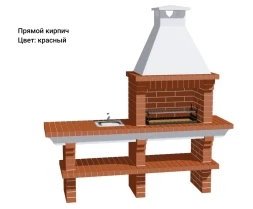 Печь Аристократ 704 Прямоугольный кирпич желтый, фото 11