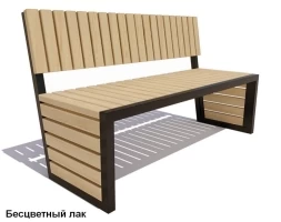 Скамейка парковая Аллея, Лиственница 0,6 м, фото 2