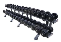 Обрезиненный гантельный ряд «Profigym» от 8,5 до 41 кг с шагом 2,5 кг ГП-009