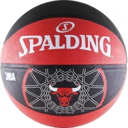Мяч баскетбольный любительский &quot;SPALDING Chicago Bulls&quot;, размер 7, символика команды Chicago, фото 1