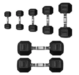 Гантель PERFORM BETTER Rubber Encased Hex Dumbbells