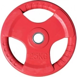Диск обрезиненный ZSO цветной &quot;3 HANDLE&quot; D-51, 25 кг, фото 1
