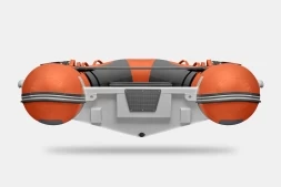 Gladiator RIB 420 AL Оранжево-темносерый моторная лодка ПВХ Жесткое дно (морской алюминий), киль, фото 5