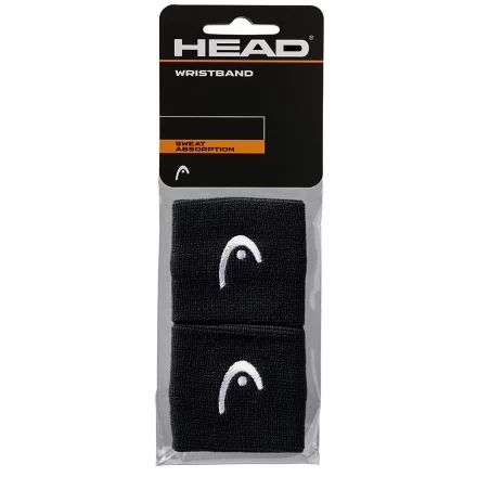 Напульсники HEAD 2,5&quot; (ЧЕРНЫЕ), арт. 285050-BK, уп. 2шт, ширина 7см, 90% нейлон, 10% эластан, черный, фото 1