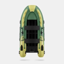 Gladiator RIB 420 AL Зелено-оливковый моторная лодка ПВХ Жесткое дно (морской алюминий), киль, фото 3