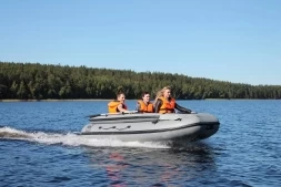 Моторная лодка ПВХ Фрегат 350 F Зеленый с фальшбортом, фото 8