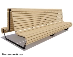 Скамейка уличная Геленджик, Лиственница 1,8 м, фото 2