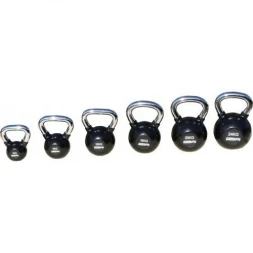 Гиря обрезиненная с хромированной ручкой PROFI-FIT, 18 кг, фото 2