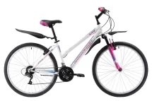 Велосипед Challenger Alpina 26 белый/розовый/голубой 18&quot;