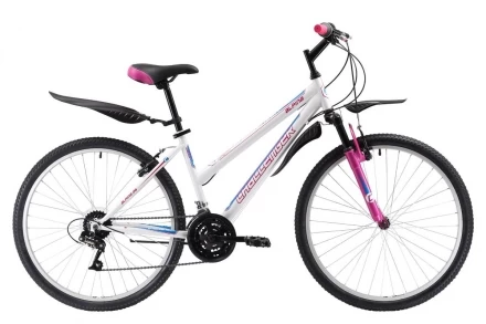 Велосипед Challenger Alpina 26 белый/розовый/голубой 18&quot;, фото 1