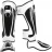 Щитки для ног Venum &quot;Predator&quot; Standup Shinguards - Black/Ice