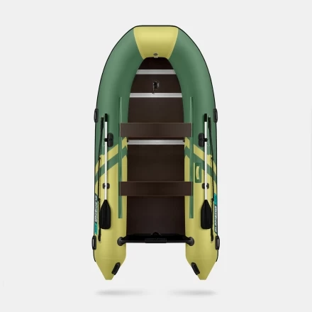 GLADIATOR B 370 LIGHT B Зелено-оливковый моторная лодка ПВХ Фанерный пайол, фото 4