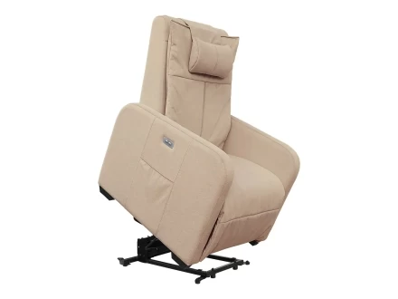 Кресло-реклайнер электрический с подъемом и массажем FUJIMO LIFT CHAIR Ваниль, фото 11