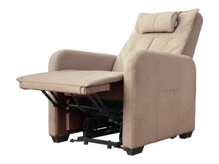 Кресло-реклайнер электрический с подъемом и массажем FUJIMO LIFT CHAIR Ваниль, фото 5