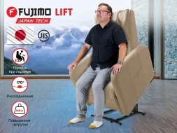Кресло-реклайнер электрический с подъемом и массажем FUJIMO LIFT CHAIR Ваниль, фото 1