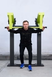 Power-1804 Уличный тренажер Приседание с переменной нагрузкой Zavodsporta, фото 13