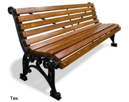 Скамейка уличная Удача, Лиственница 1,8 м , фото 3