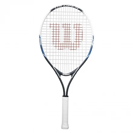 Ракетка б/т Wilson US OPEN 25, для 9-10 лет, алюминий , со струнами, черно-сине-белый, фото 1