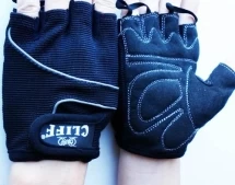 Перчатки вело FANCY черные р.2XS