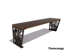 Банкетка Павлин, Лиственница 1,5 м