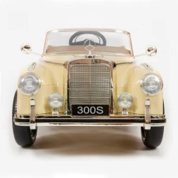 Электромобиль Mercedes-Benz 300S Retro бежевый, фото 2