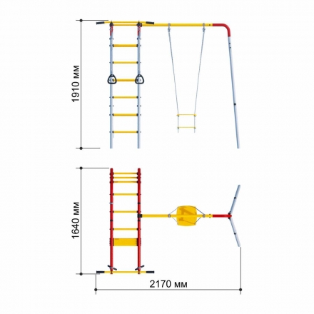 Спортивный комплекс Романа Карусель 3.3.19.08-01 дачный Лесная поляна-2, фото 3