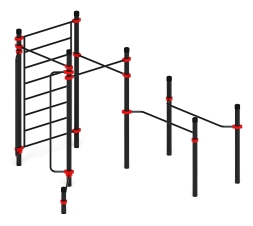 Воркаут ЛОВ 108 красный ВТ 102.15-01, фото 2