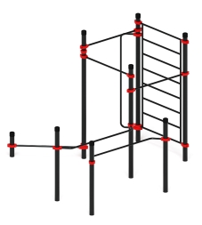 Воркаут ЛОВ 108 красный ВТ 102.15-01, фото 3