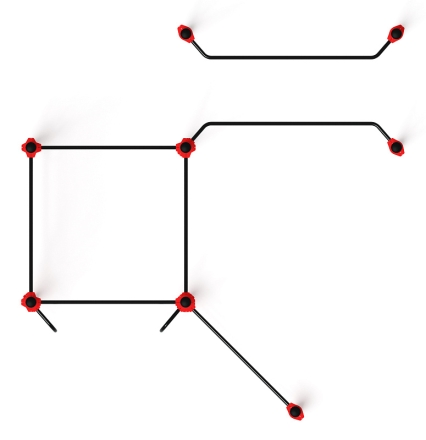 Воркаут ЛОВ 108 красный ВТ 102.15-01, фото 5