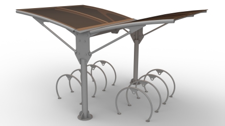 Велопарковка с навесом &quot;Италия&quot;, фото 1