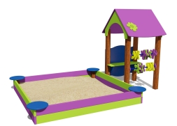 Песочный дворик 05011.21 для детской площадки, фото 1