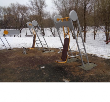 А-0112 Жим от груди уличный тренажер, фото 5