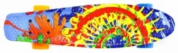 Пластиковый скейтборд-круизер Hubster Cruiser 22&quot; Design Sunset, фото 3