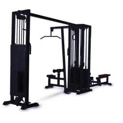 3-х позиционная станция с перекрестной тягой (грузоблок) чёрный Barbell МВ 3.03 